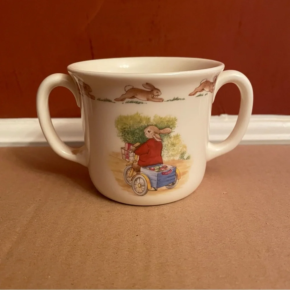 Vintage Royal Doulton “Bunnykins” Children's Double Handle Mug, 1988